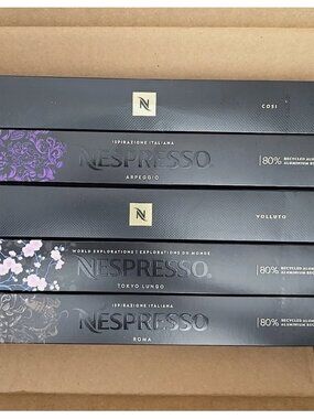 Nespresso Original Line Medium/Medium-Dark Variety pack 50 capsules check BB